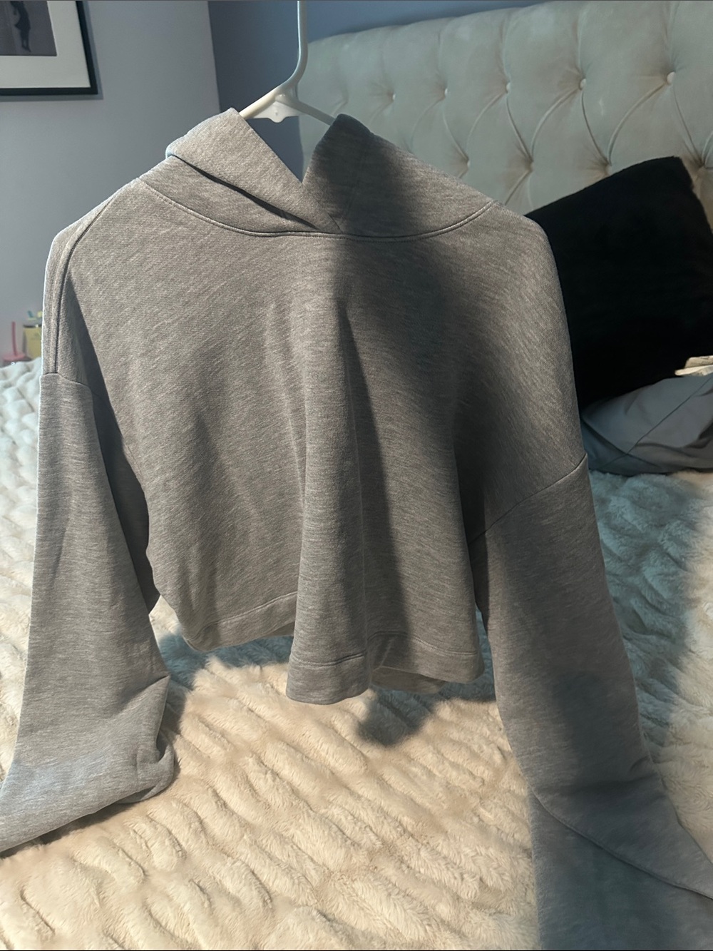 Brand New Alo Yoga Gray Oversized BAE Hoodie Sweater - Women's Casual Pullover